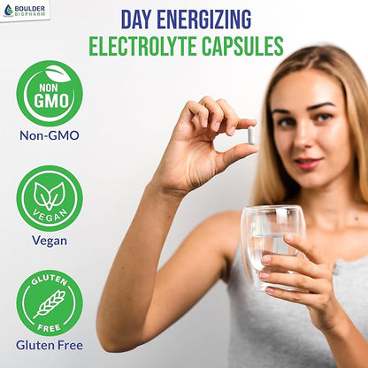 Reset+ 7 Energy Electrolytes, Methyl B12, Methyl Folate, Pink Salt, Magnesium, Super B Complex, Green Tea & Green Coffee Extracts, Biotin, Zinc, 72 Trace Minerals