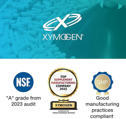 XYMOGEN L-Theanine - Patented Suntheanine L theanine 400mg Per Serving - Amino Acid Supplement to Support Calm + Relaxation without Drowsiness, Liver Health (60 Capsules)