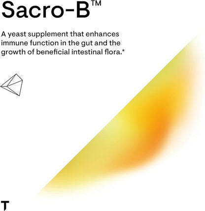 THORNE Sacro-B Probiotic - Support Gut Health, Immune Function & Constipation Relief Probiotics - Gluten-Free Health Support - 60 Capsules