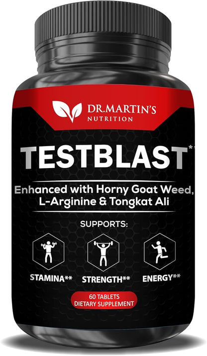 Extra Strength Testosterone Booster - Naturally Boost Your Stamina, Endurance, Strength & Energy for Men & Women - Burn Fat & Build Lean Muscle Mass Today