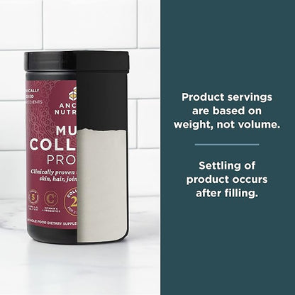 Ancient Nutrition Collagen Powder Protein with Probiotics, Unflavored Multi Collagen Protein with Vitamin C, 45 Servings, Hydrolyzed Collagen Peptides Supports Skin and Nails, Gut Health, 16oz