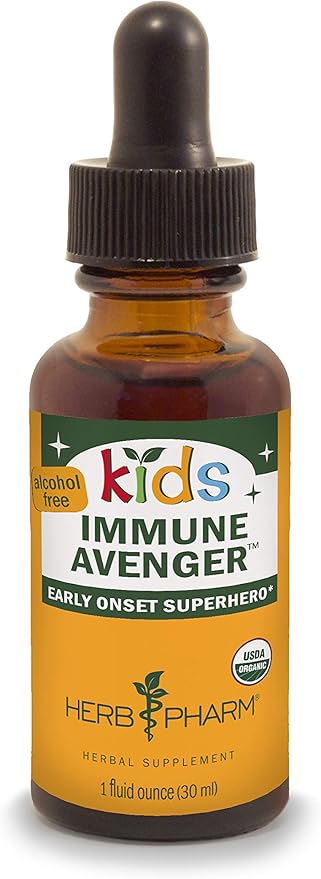 Herb Pharm Kids Certified-Organic Alcohol-Free Immune Avenger Herbal Formula, 1 Ounce