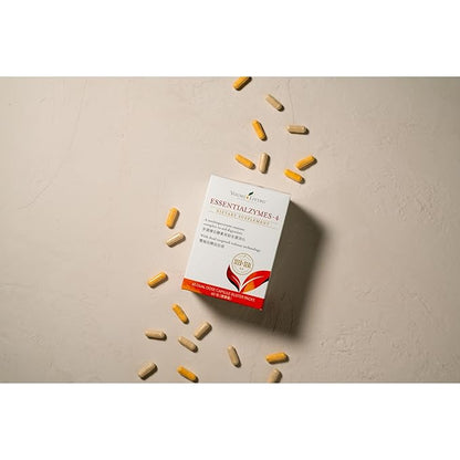 Young Living Essentialzymes-4 - 120 ct of Essential Oils Dietary Supplement - Time-Release Enzyme Capsules - Fiber and Protein Digestion - Nutrient Absorption Support