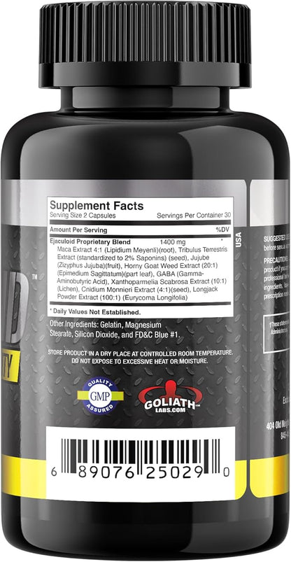 Goliath Labs Premium Men's Multivitamin & Herbal Supplement [60 Veg Capsules] – Maca, Tribulus, and Essential Vitamins for Daily Energy, Immune Support, Muscle Health, and Overall Wellness – 100% Veg