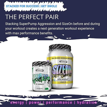 Gaspari Nutrition SizeOn, The Ultimate Hybrid Intra-Workout Amino Acid & Creatine Formula, Increased Muscle Volume & Muscle Recovery (3.59 Pound, Grape Cooler)