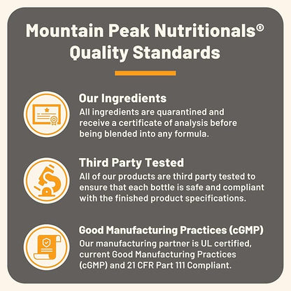 Mountain Peak Nutritionals Osteo Supplement - Organ & Strong Bone Support, Promotes Bone Health - With Vitamins D3, K2, Calcium, and Magnesium - Bone Building & Strengthening (120 Vegetarian Capsules)