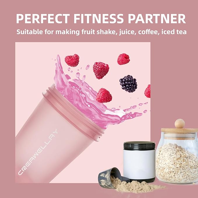 3 Pack Shaker Bottles for Protein Mixes, 17 oz Small Protein Shaker Bottle with Handle, Gym Shaker Cups with Blending Ball for Pre Workout, BPA-Free & Dishwasher Safe (Black, White, Pink)