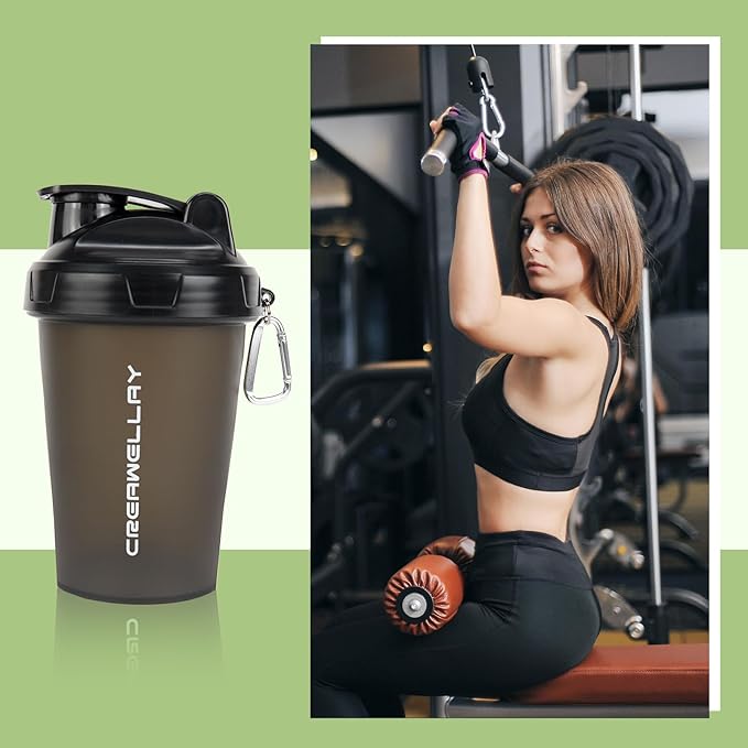 3 Pack Shaker Bottles for Protein Mixes, 17 oz Small Protein Shaker Bottle with Handle, Gym Shaker Cups with Blending Ball for Pre Workout, BPA-Free & Dishwasher Safe (Black, White, Blue)