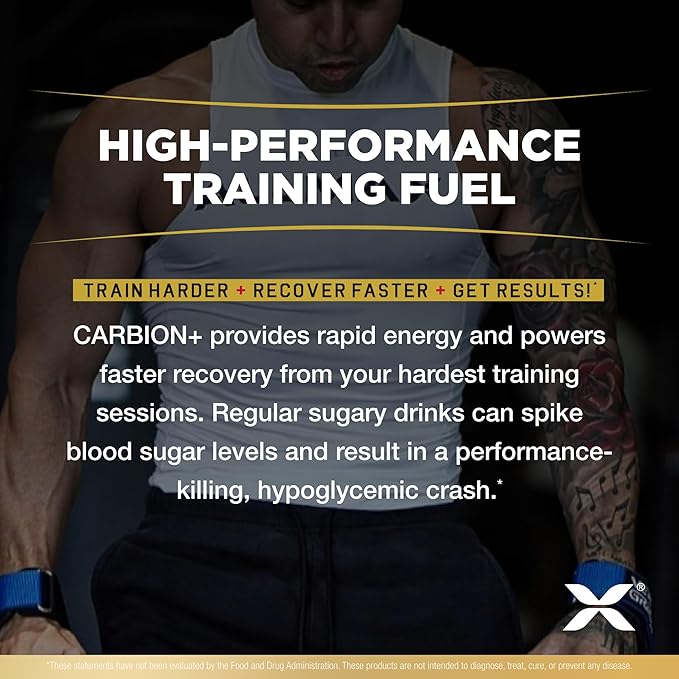 ALLMAX Nutrition - CARBION+ Workout Hydration Supplement Powder with Electrolytes, Supports Endurance, Recovery, and Exercise Performance, Gluten Free and Vegan, Blue Ice, 25 Servings