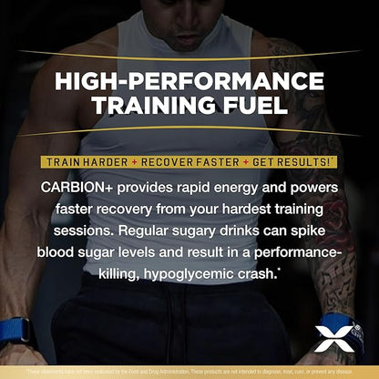 ALLMAX Nutrition - CARBION+ Workout Hydration Supplement Powder with Electrolytes, Supports Endurance, Recovery, and Exercise Performance, Gluten Free and Vegan, Blue Ice, 25 Servings