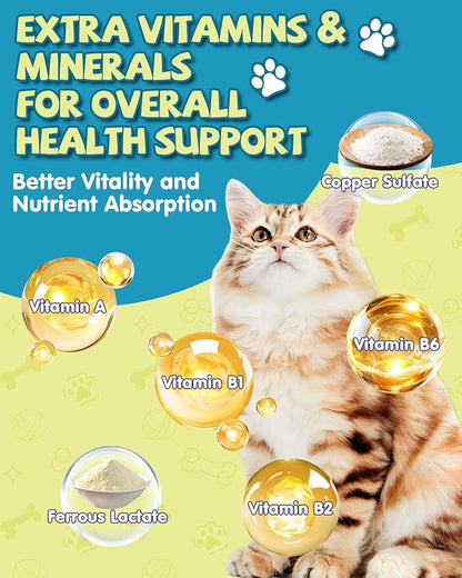 Lysine for Cats - L-Lysine Supplement for Cats & Kittens, Cat Immune Support, Allergy Relief, Sneezing, Cat L-Lysine Drops with Colostrum, Taurine, Vitamins & Minerals, Astragalus - 2Fl Oz