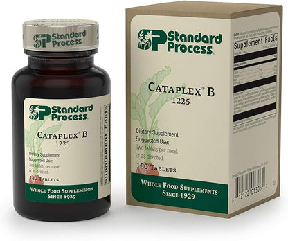 Standard Process Cataplex B - Whole Food Formula with Niacin, Vitamin B6, Thiamine, and Inositol for Heart Health, Metabolism, and Cholesterol Maintenance - 180 Tablets