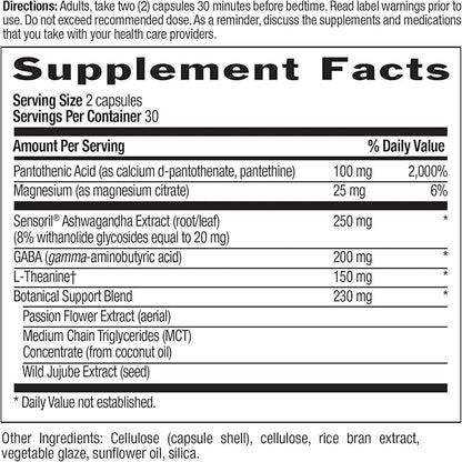 Country Life - Triple-Action Stress Shield Nighttime - 60 Vegetarian Capsules