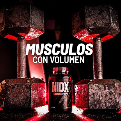 Nutrex Research NIOX Extreme Pumps - 180-Count Pre-Workout Pump Supplement with Arginine Nitrate, Vitamin C, AstraGin for Muscle Pump, Vascularity, Endurance, NO3-T