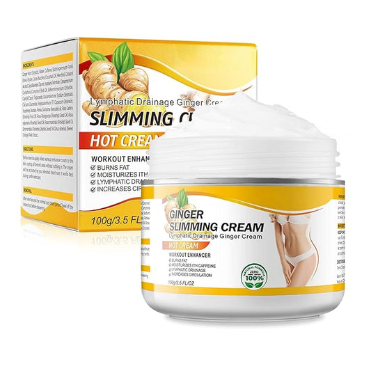 Anti Cellulite Slimming Cream Gel, Hot Cream, Ginger Fat Burning Weight Loss Full Body Fat Burning Cream for Belly, Perfect for Cellulite, Soothing, Relaxing, Tightening & Slimming