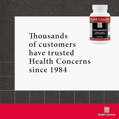 Health Concerns Collagenex 2 - Joint Support Collagen Supplements for Men & Women - 30 Capsules