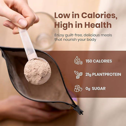 UpNourish Chocolate Vegan Protein Powder 54 Superfoods Powder,1.5 Billion CFU Probiotics 21g Plant Based Protein,No Sugar No Dairy No GMO Dairy Free,Meal Replacement Shake, Low-Carb Diet,15 Servings