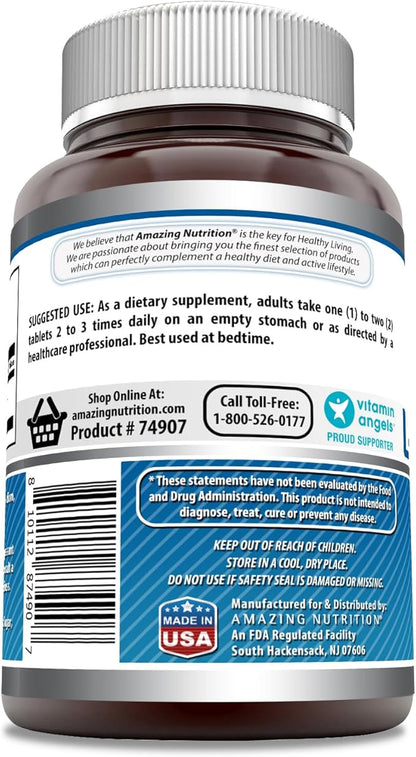 Amazing Formulas L-Tryptophan 1000mg Tablets Supplement | Non-GMO | Gluten Free | Made in USA (240 Count)