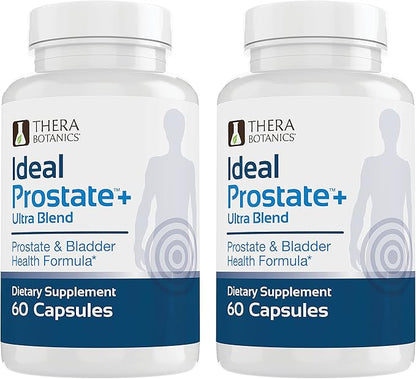 Advanced Men's Prostate Support by Ideal Prostate Plus Ultra with Reishi Mushroom, Saw Palmetto, Lycopene and More for Natural Prostate Relief* - 2 Bottles