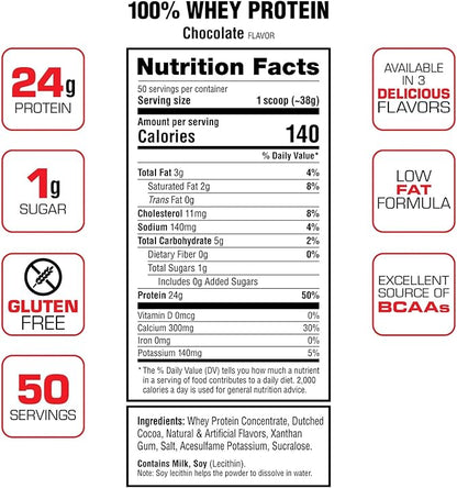 Labrada Nutrition 100% Whey Protein Chocolate 4.13 Pound