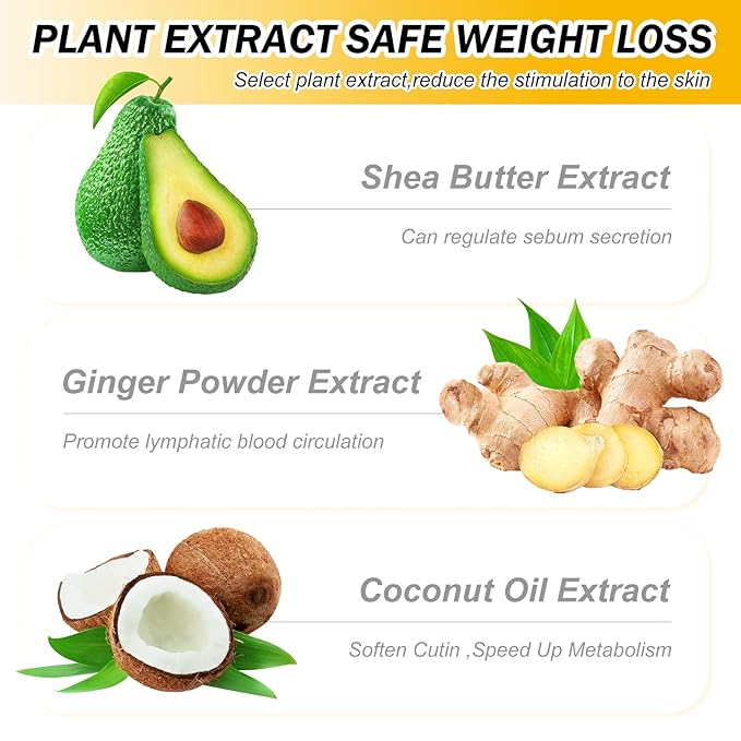 Anti Cellulite Slimming Cream Gel, Hot Cream, Ginger Fat Burning Weight Loss Full Body Fat Burning Cream for Belly, Perfect for Cellulite, Soothing, Relaxing, Tightening & Slimming