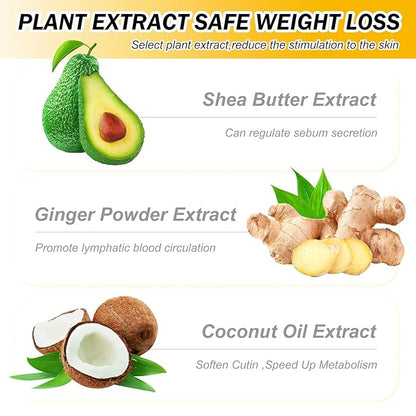 Anti Cellulite Slimming Cream Gel, Hot Cream, Ginger Fat Burning Weight Loss Full Body Fat Burning Cream for Belly, Perfect for Cellulite, Soothing, Relaxing, Tightening & Slimming