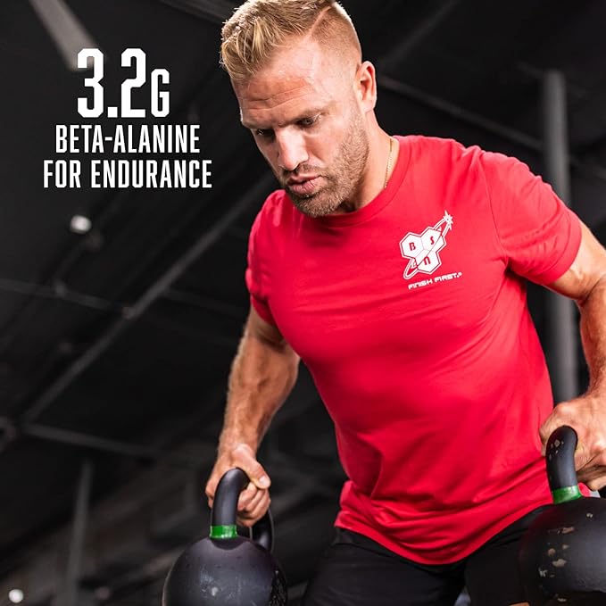 BSN N.O.-XPLODE Vaso Pre Workout Powder with 8g of L-Citrulline and 3.2g Beta-Alanine and Energy, Flavor: Razzle Dazzle, 24 Servings