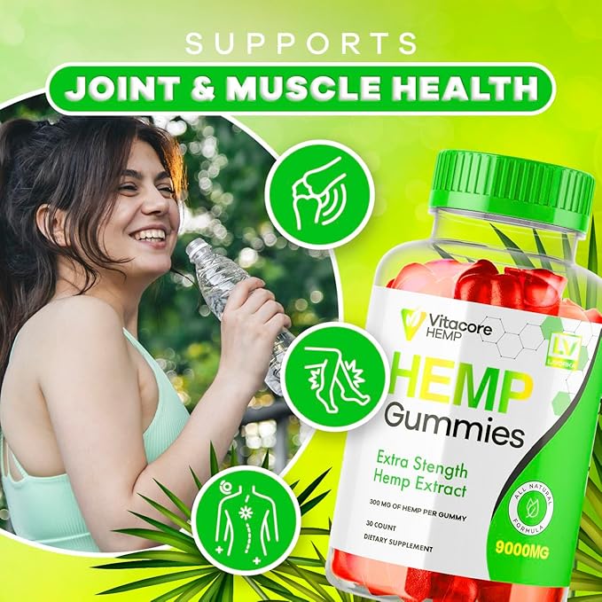 5 Pack - Vitacore Gummies - Vitacore Hemp 150 Gummies for 5 Months, Vitacore Hemp Gummies 9000 MG Per Bottle, Vitacore Gummies Me with Great Taste, Vita Core Gummies.
