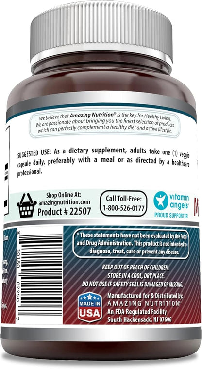 Amazing Formulas Micronized DHEA 25mg 180 Veggie Capsules Supplement | Non-GMO | Gluten Free | Made in USA | Ideal for Vegetarians | Dehydroepiandrosterone Capsules for Men & Women (1 Pack)