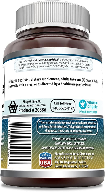 Amazing Formulas Taurine Amino Acid Supplement | 1000 Mg per Serving | 100 Capsules | Non-GMO | Gluten-Free | Made in USA