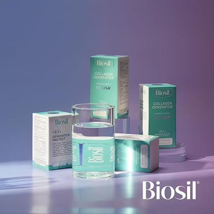 Biosil Collagen Generator - 60 Original Capsules, Pack of 2 - with Patented ch-OSA Complex - Generates & Protects Your Own Collagen - GMO Free - 60-Day Supply