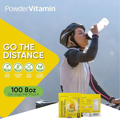 Electrolytes Powder Plus (50 Servings), 0 Calorie Keto, 0 Sugar, No Maltodextrin,1000mg Potassium,120mg Calcium,120mg Magnesium, Hydration Powder (50 Servings, Orange Pineapple)