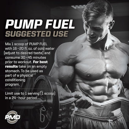 PMD Sports Ultra Pump Fuel Insanity - Pre Workout Drink Mix for Energy, Strength, Endurance, Recovery - Complex Carbohydrates and Amino Energy - Tropical Orange Mango (30 Servings)