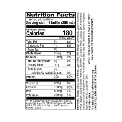 Jocko Mölk 30g Grass Fed Protein Shakes – No Added Sugar Protein Drinks KETO Friendly - Ready to Drink 12 FL Oz (Pack of 12) Sweet Cream Coffee