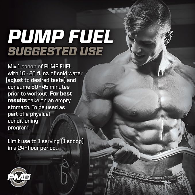 PMD Sports Ultra Pump Fuel Insanity - Pre Workout Drink Mix for Energy, Strength, Endurance, Recovery - Complex Carbohydrates and Amino Energy - Electric Pink Lemonade (30 Servings)