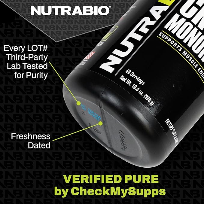 NutraBio ZMA Vegetable Supplement - Anabolic Mineral Support - 180 Capsules - Recovery, Growth, Sleep - Zinc, Magnesium, and B6 Formula