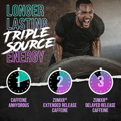 ALPHA LION Superhuman Extreme Pre Workout Powder, Beta Alanine, L-Taurine & Tri-Source Caffeine for Sustained Energy, Nitric Oxide & Citrulline for Pump (21 Servings, Grape Flavor)