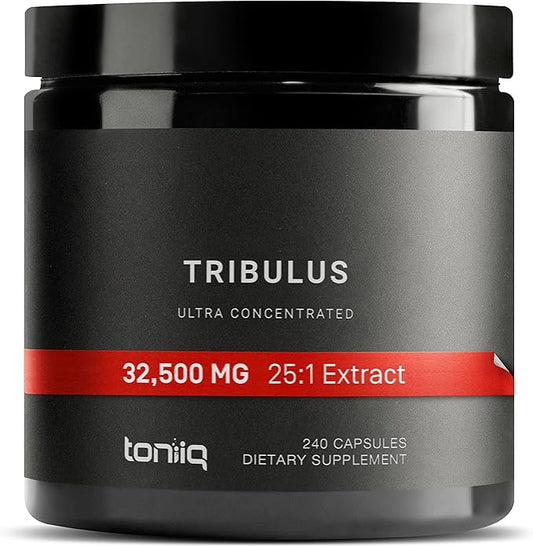 32,500mg 25:1 Concentrated Extract High Strength Tribulus Terrestris for Men - 95% Saponins - 1300mg Concentrated Extract Formula - 240 Caps