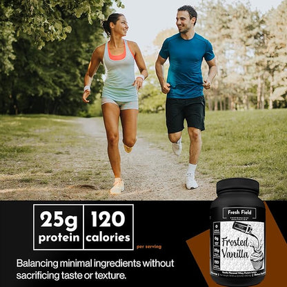 All Natural Protein Powder - Whey Protein Isolate Powder (25 gm) - Gluten Free Protein - Soy Free 100% Whey Isolate Protein - Sugar Free Vanilla - 30 Servings with One Scoop Size
