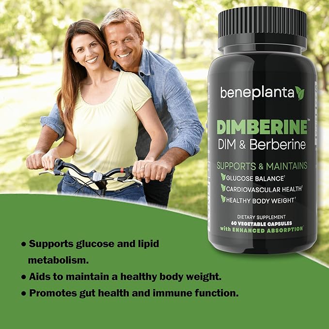 DIM & Berberine, High Purity Enhanced Absorption Formula - 60 Capsules