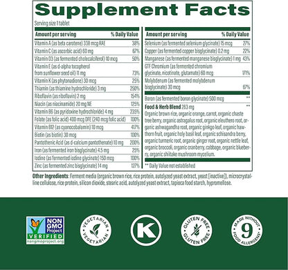 MegaFood Women's 40+ One Daily Multivitamin for Women with Vitamin B12, Vitamin B6, Vitamin C, Vitamin D, Zinc & Iron – Plus Real Food - Immune Support - Bone Health - Non-GMO - Vegetarian - 90 Tabs