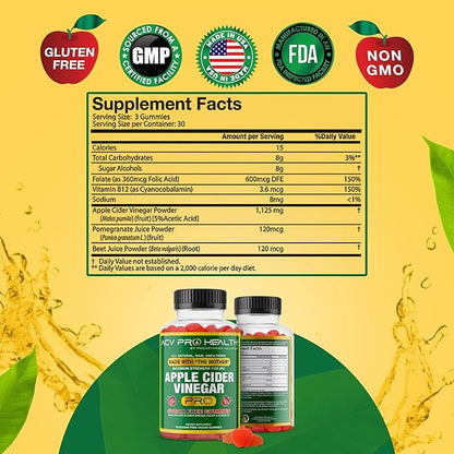 2-Pack Apple Cider Vinegar Gummies Sugar Free - ACV with Sugar Makes No Sense! Low Carb Advanced Keto Acv Gummies Keto Gummy Detox Cleanse Golo