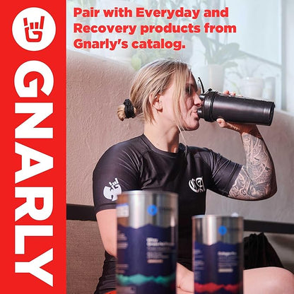 Gnarly Nutrition Natural Pre-Workout Powder - Caffeine Free Pre Workout, NSF Contents Certified, Endurance & Recovery, Sports Nutrition Wellness, -Strawberry Lemonade, 14.82oz