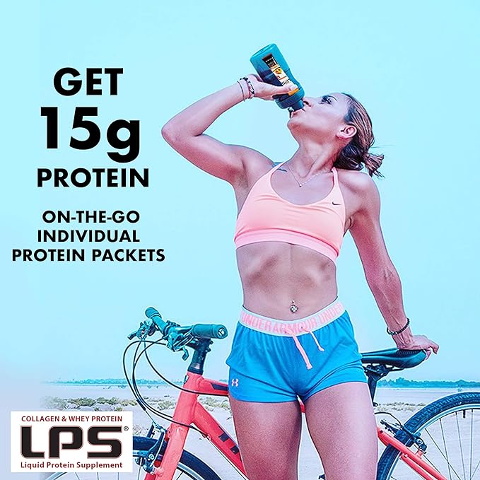 Nutritional Designs LPS Liquid Collagen & Whey Protein Supplement - Sugar-Free Non-GMO Drink - Promotes Healthy Skin & Hair for Men & Women (Watermelon)