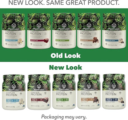 PlantFusion Complete Vegan Protein Powder - Plant Based Protein Powder With BCAAs, Digestive Enzymes and Pea Protein - Keto, Gluten Free, Soy Free, Non-Dairy, No Sugar, Non-GMO - Vanilla Bean 1 lb