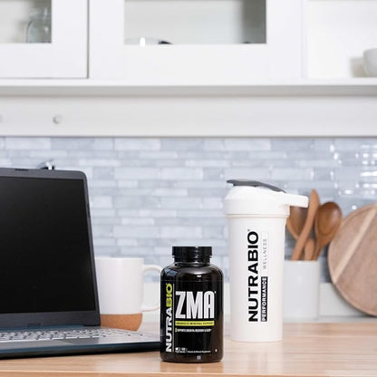 NutraBio ZMA Vegetable Supplement - Anabolic Mineral Support - 180 Capsules - Recovery, Growth, Sleep - Zinc, Magnesium, and B6 Formula