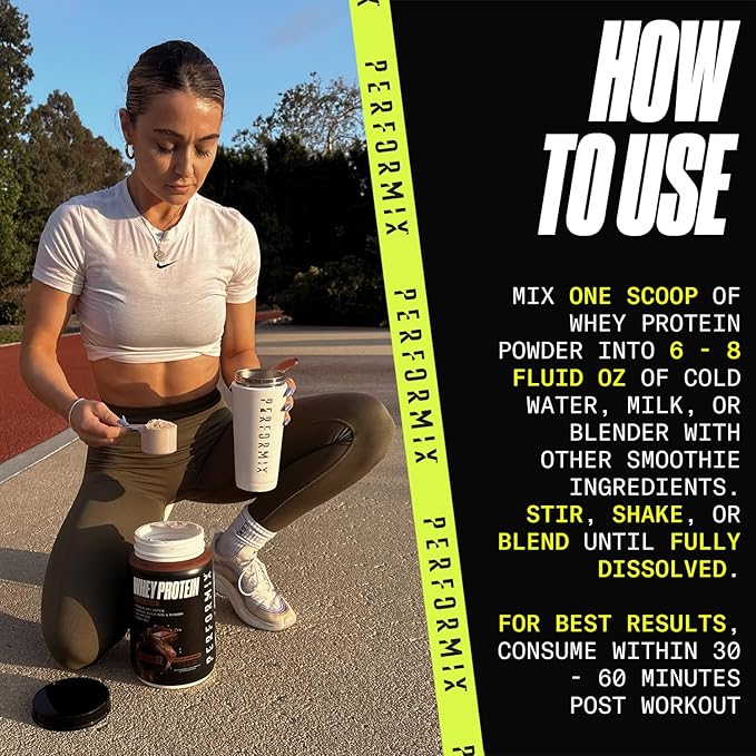 PERFORMIX - Whey Protein Isolate Blend - 24g of Protein - 5.4g of BCAAs - 110 Calories - Muscle Building & Post Workout Recovery - 100% Whey Protein Powder - 1.98 lbs - 30 Servings - Vanilla