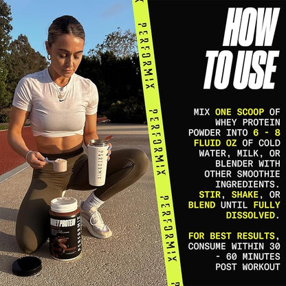 PERFORMIX - Whey Protein Isolate Blend - 24g of Protein - 5.4g of BCAAs - 110 Calories - Muscle Building & Post Workout Recovery - 100% Whey Protein Powder - 1.98 lbs - 30 Servings - Vanilla
