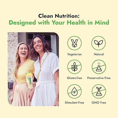 Almased Vanilla Meal Replacement Shake - Low-Glycemic High Plant Base Protein Powder- Nutritional Weight Health Support Supplement - Vanilla Flavor - 17.6 oz (1.1 Pound (2 Pack))