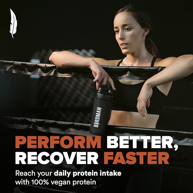 Birdman Falcon Performance Vegan Protein Powder, 31g Protein, 5g Creatine, 5g BCAA, Probiotics, Electrolytes, Pre Workout, Low Carb, Sugar Free & Dairy Free, Plant Based Chocolate Protein, 28 servings